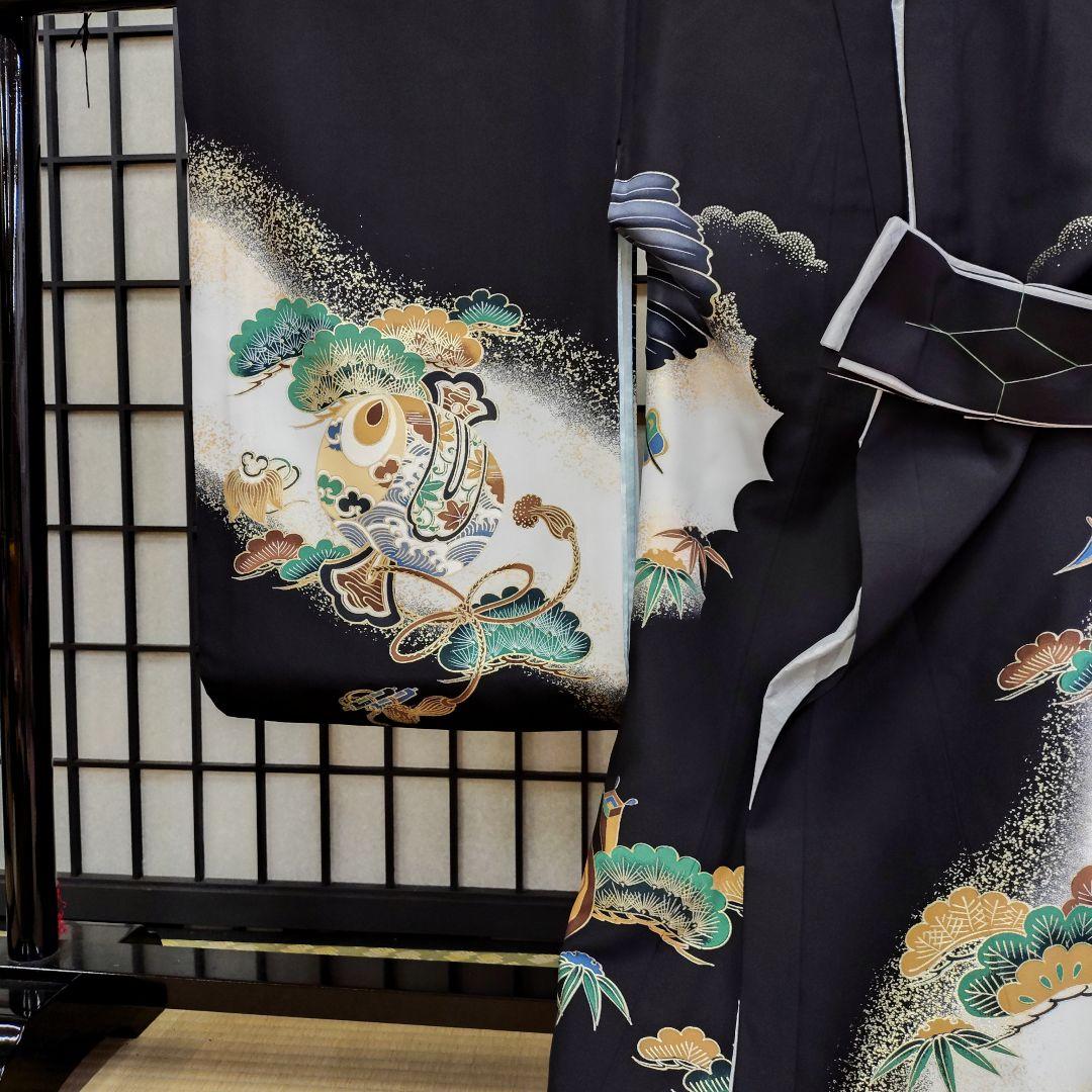 おしゃれで粋な男宮参り着物在庫処分08