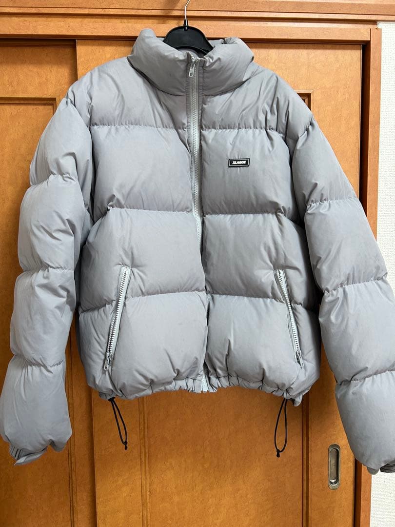 【たか】XLARGE グレー ダウンジャケット