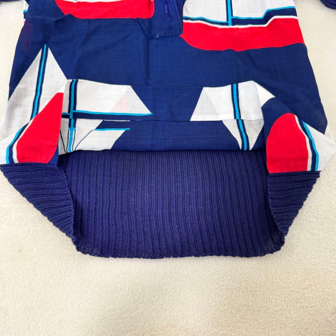 HERMES エルメス　ニット　コットン　ポロシャツ　ネイビー　サイズ38