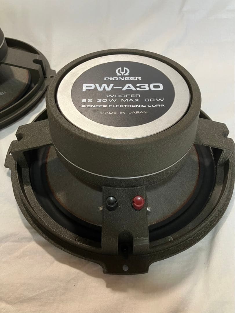 スピーカー　パイオニア製30㎝ウーハー　PW-A30 昭和レトロ2台