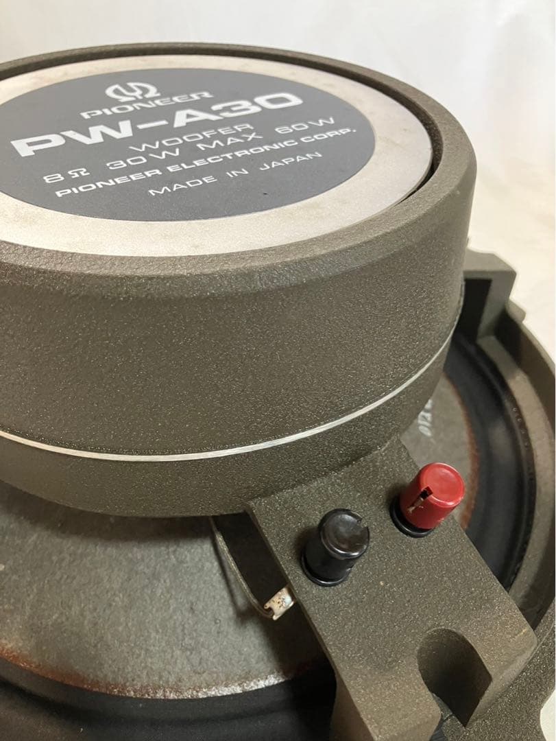 スピーカー　パイオニア製30㎝ウーハー　PW-A30 昭和レトロ2台