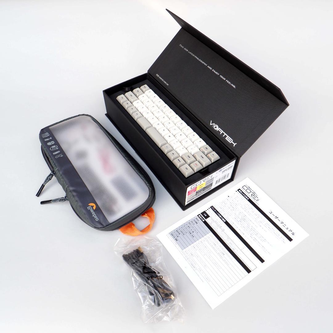 m*9様 【美品】英語配列 40％キーボード vortex core【チェリー赤