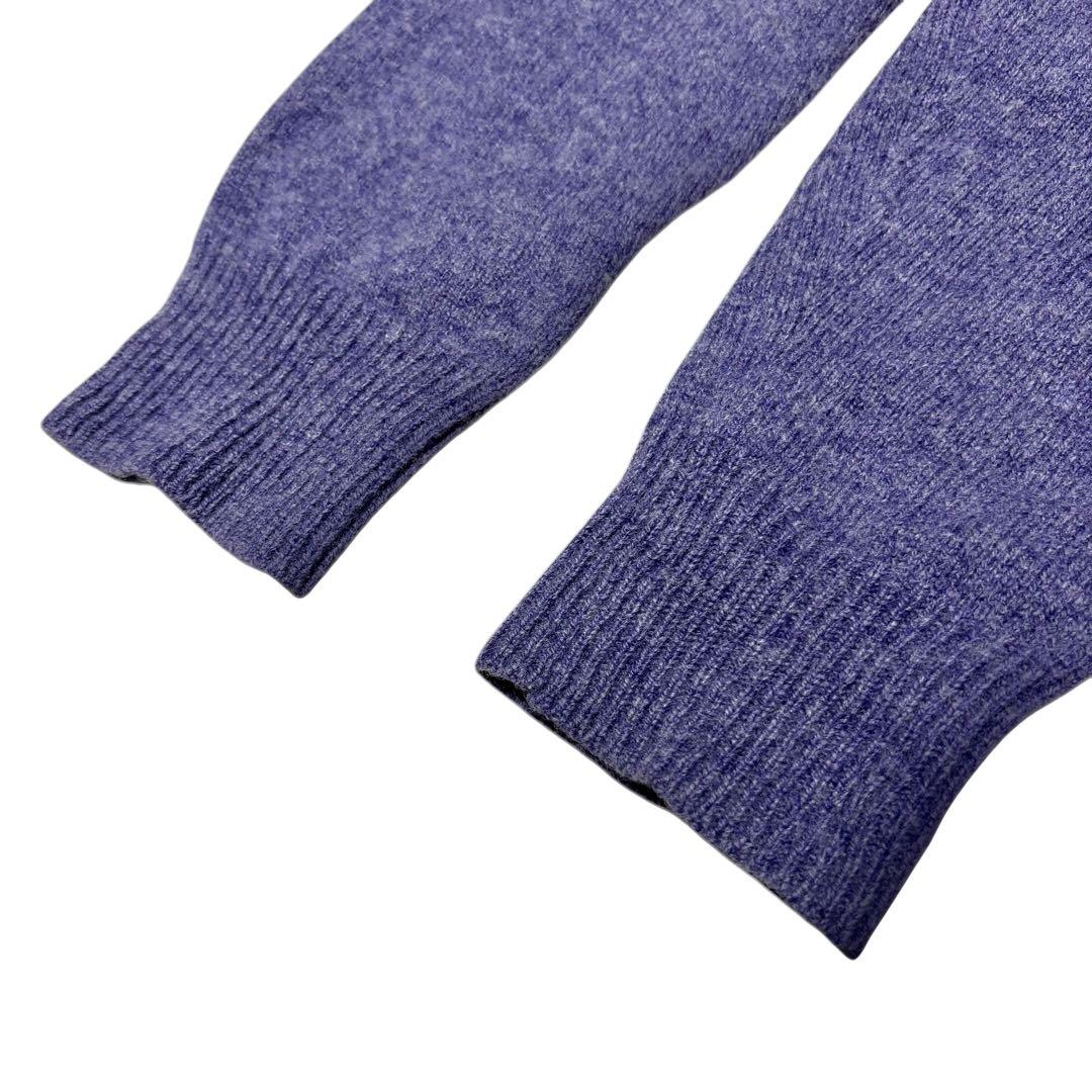 美品 ポロラルフローレン 現行タグ ポニー ハーフジップ ニット パープル