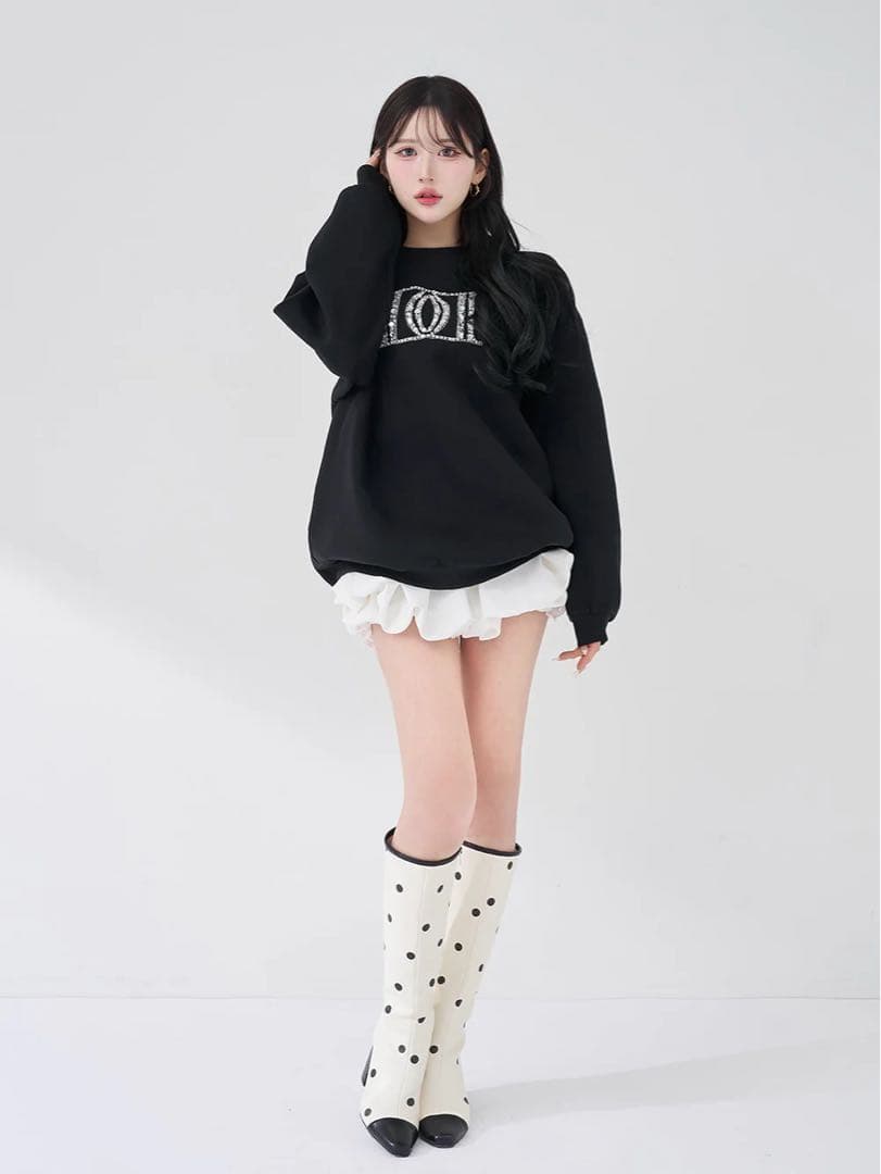 Darich ダーリッチ DDロゴビジュースウェットプルオーバー黒 Free