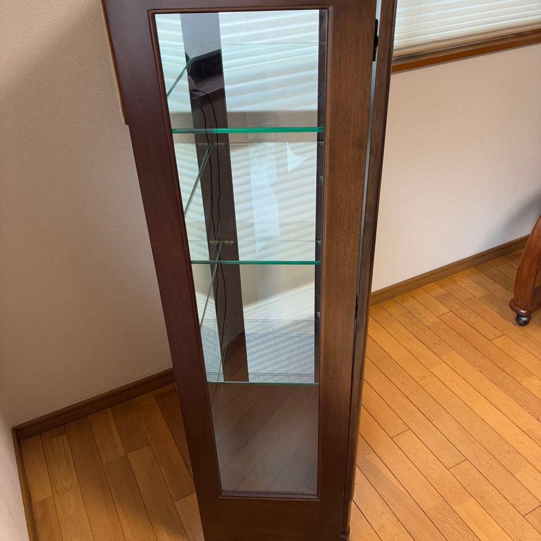 キュリオケース 木製ガラス コレクションボード