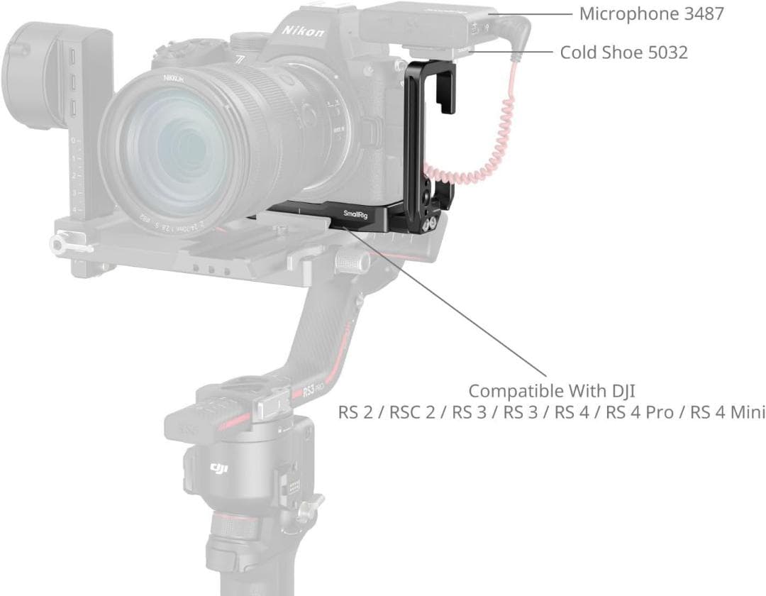 SmallRig Z5II 用 Z5/Z6/Z6II/Z7/Z7II 用 L字型