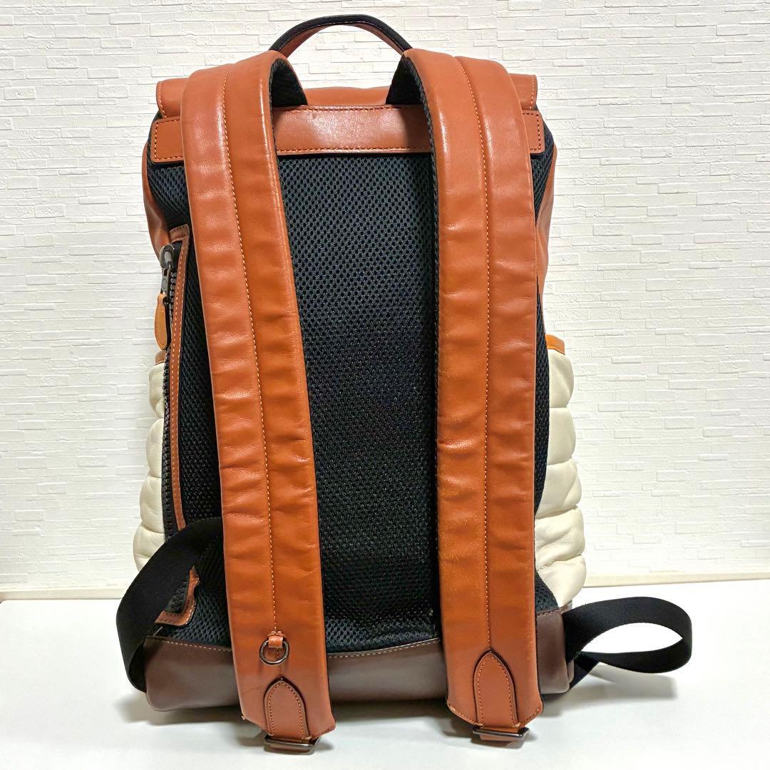 COACH バックパック リュック マルチカラー ブラウン クリーム ロゴ