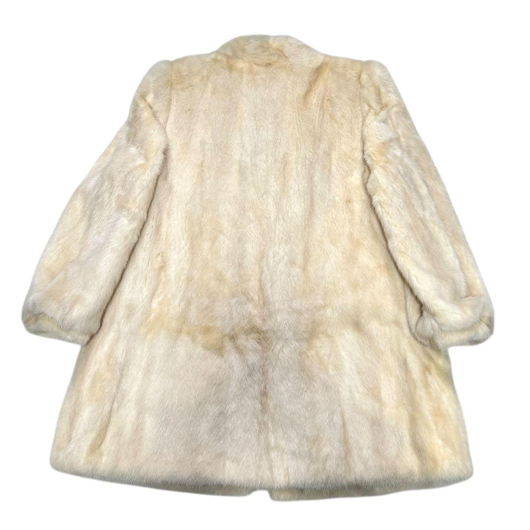着丈80cm パールミンク リアルファーコート サガミンク 毛皮 11号