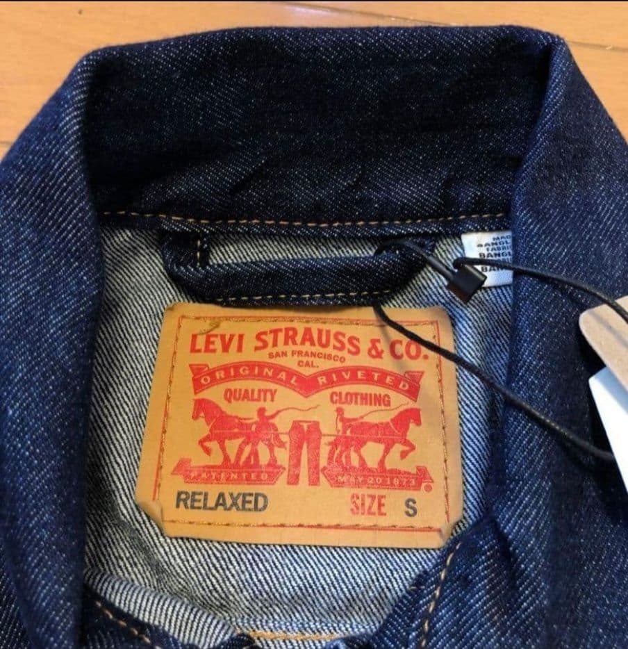 リーバイス 2ND トラッカーJKT S 501 セットアップ 濃紺 W32