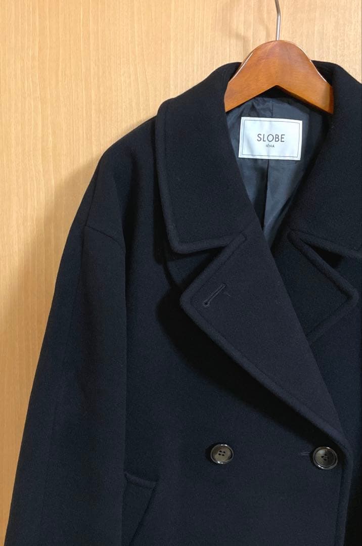 ☆美品☆スローブイエナ 定価38,500円ショートPコートショート丈2024AW