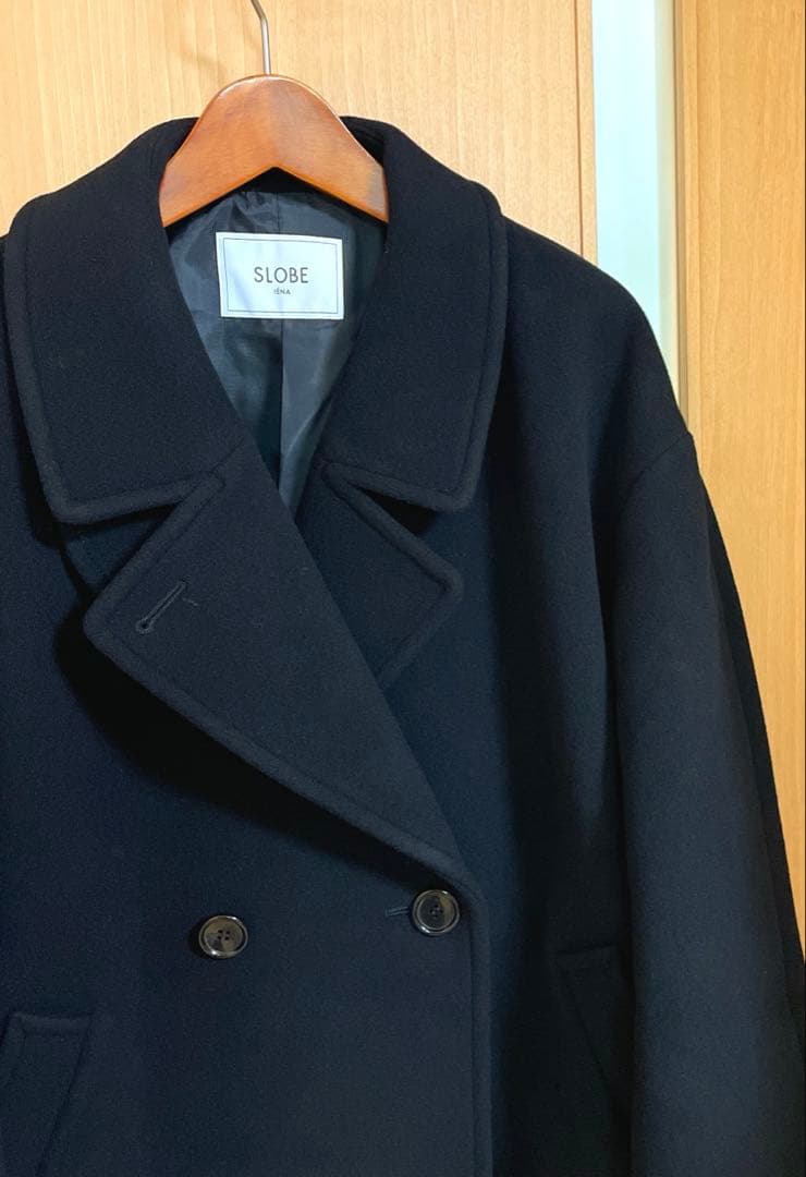 ☆美品☆スローブイエナ 定価38,500円ショートPコートショート丈2024AW