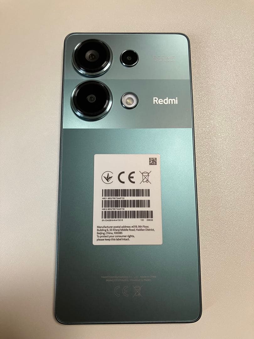 スマートフォン本体 Xiaomi Redmi Note 13 pro 4G 256GB