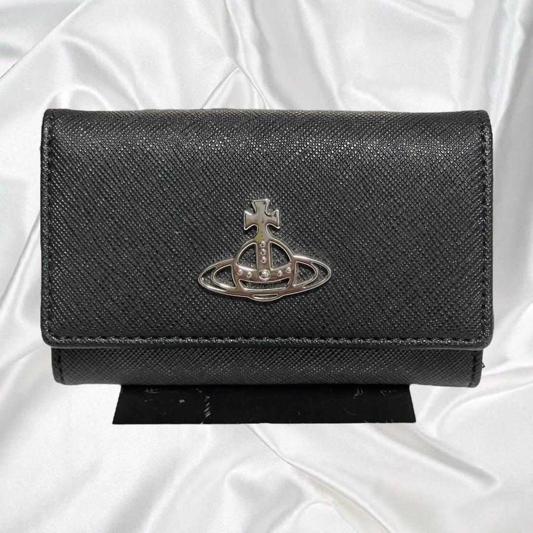 【Vivienne Westwood】美品 ヴィヴィアン サフィアーノ4連 黒