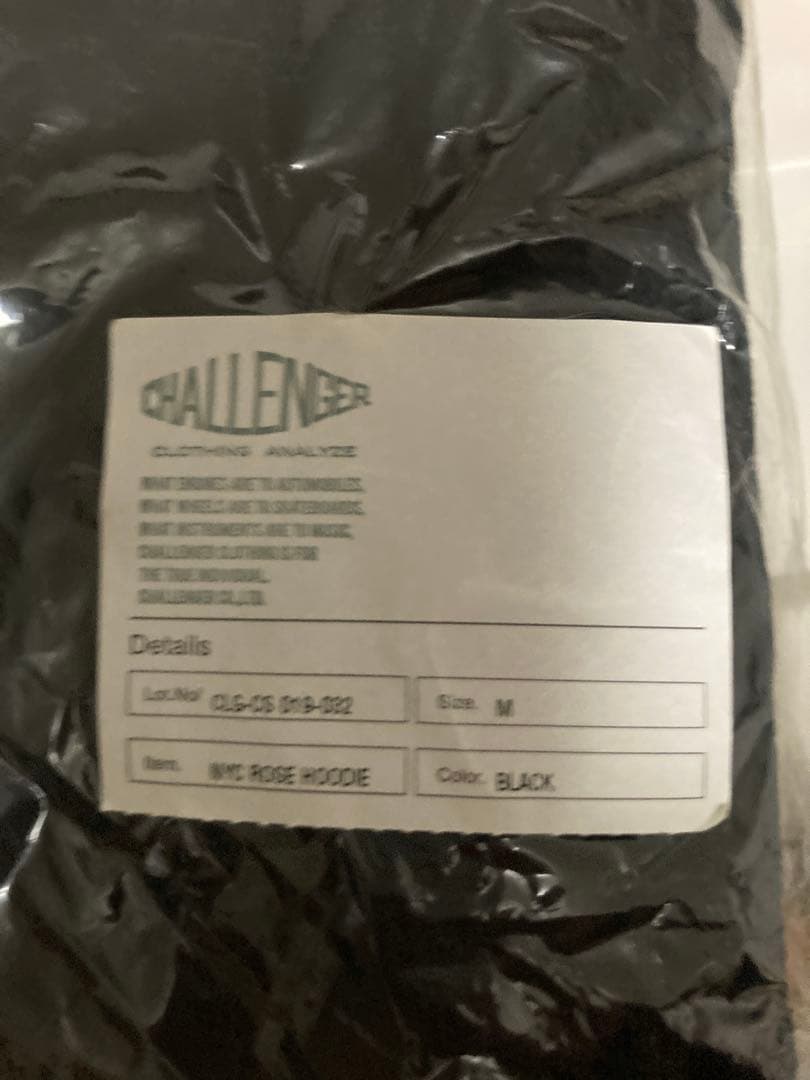 CHALLENGER NYC ROSE HOODIE Mサイズ ブラック