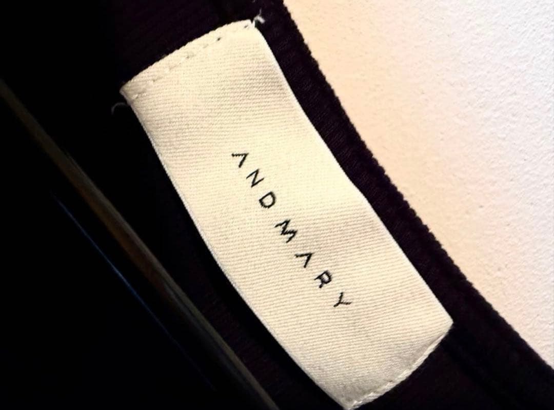 andmary Ravi fur tops ブラック 付属リボンなし