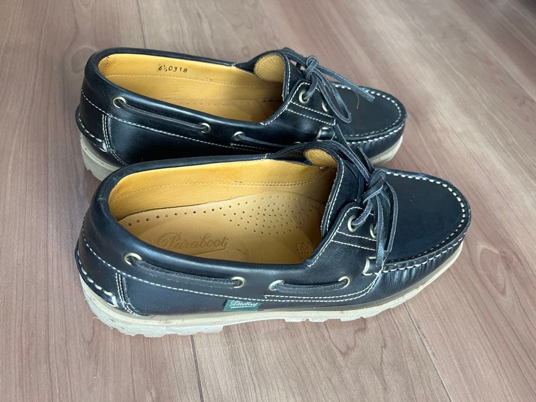 Paraboot TOMORROWLANDレザー デッキシューズ サイズ6.5