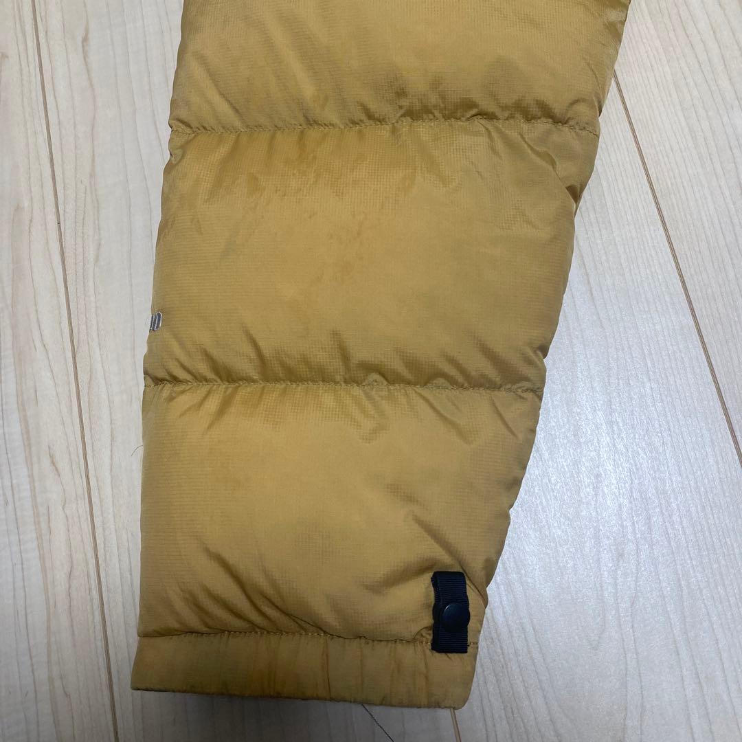 【希少カラー、ベージュ】ノースフェイス ヌプシダウン センターロゴND00360