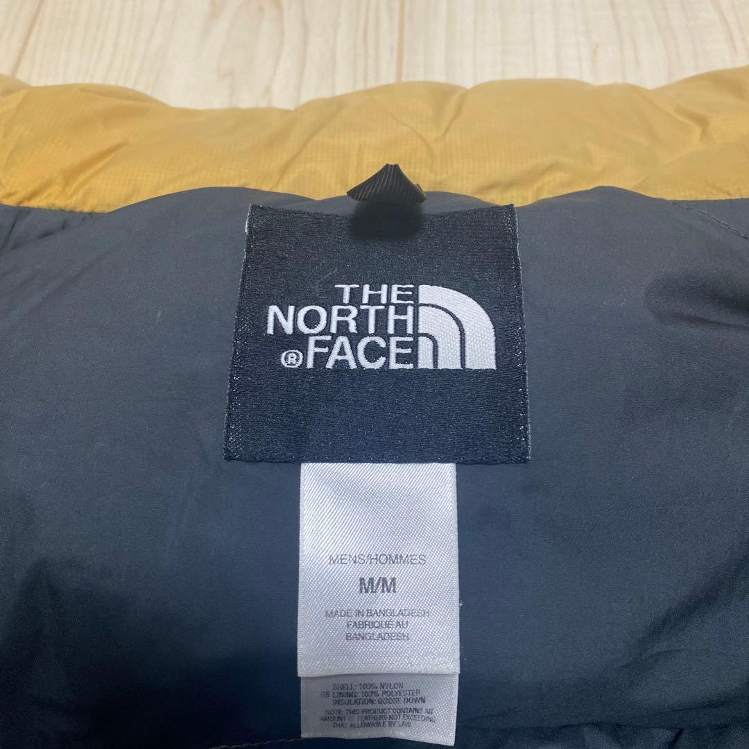 【希少カラー、ベージュ】ノースフェイス ヌプシダウン センターロゴND00360