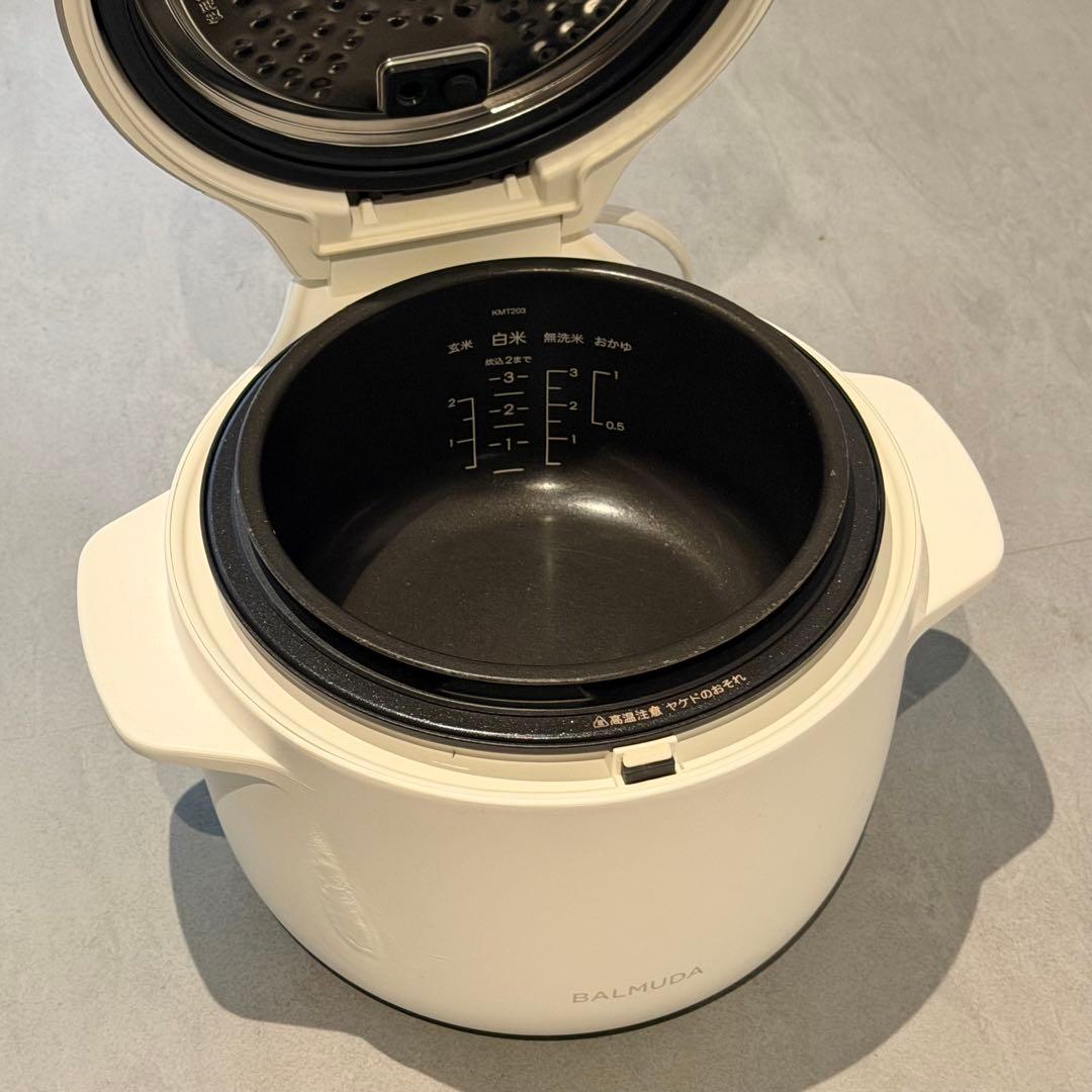 【ジャンク品】 BALMUDA The Gohan 3合炊き 電気炊飯器