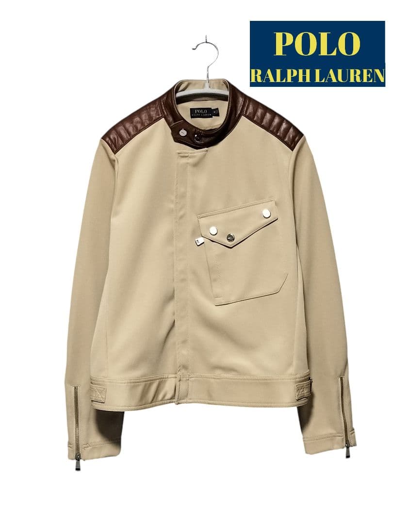 【1点物·希少】ポロラルフローレン バイカージャケット ライダース ラムレザー