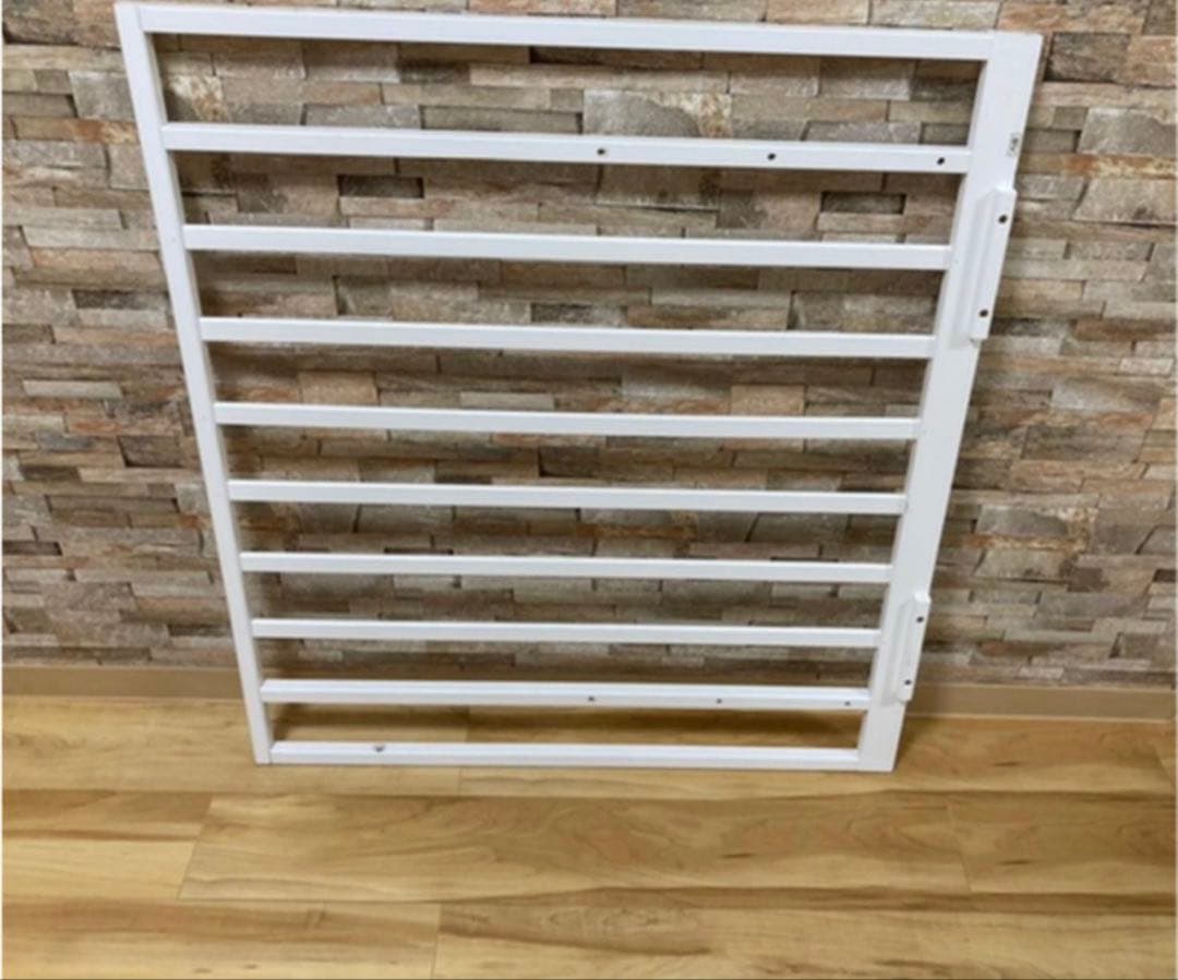 木製ベビーベッド ホワイト サイドレール付き