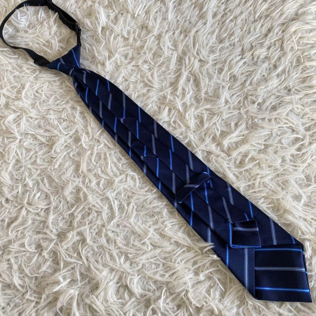 【未使用に近い】ショパン　レジメンタルタイベーシックスーツセット　160cm 紺