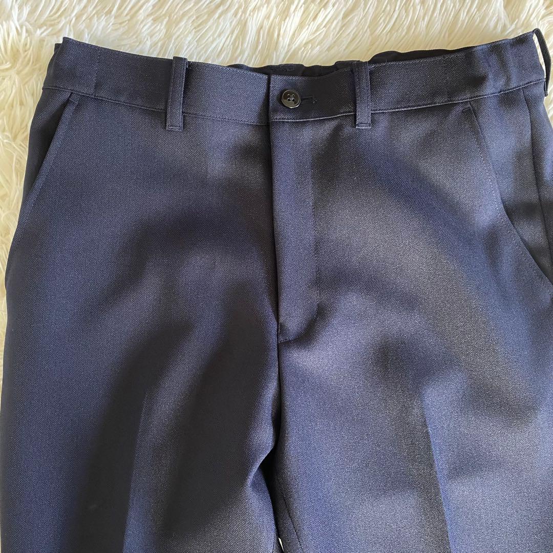 【未使用に近い】ショパン　レジメンタルタイベーシックスーツセット　160cm 紺