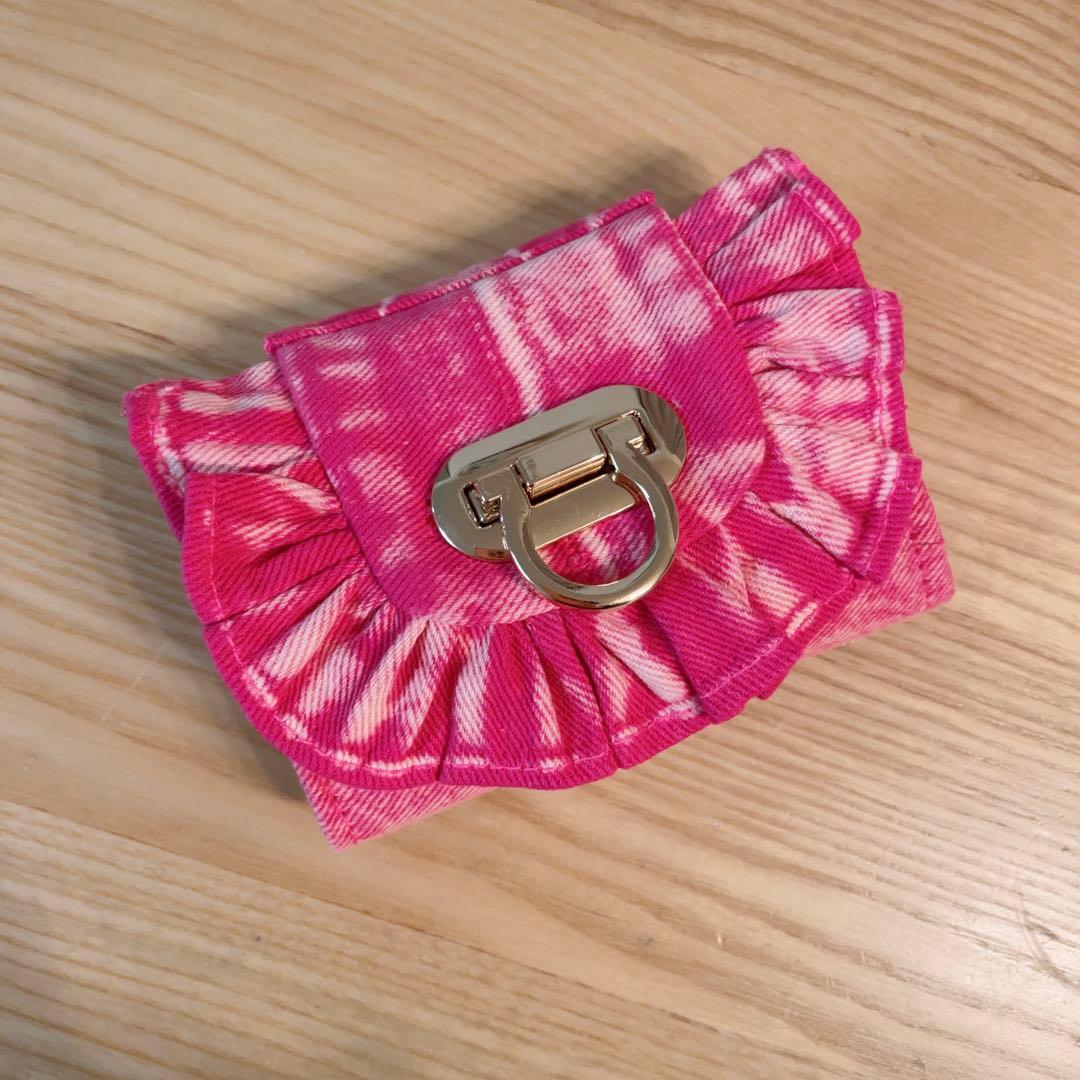 デニム リメイク ピンク セット