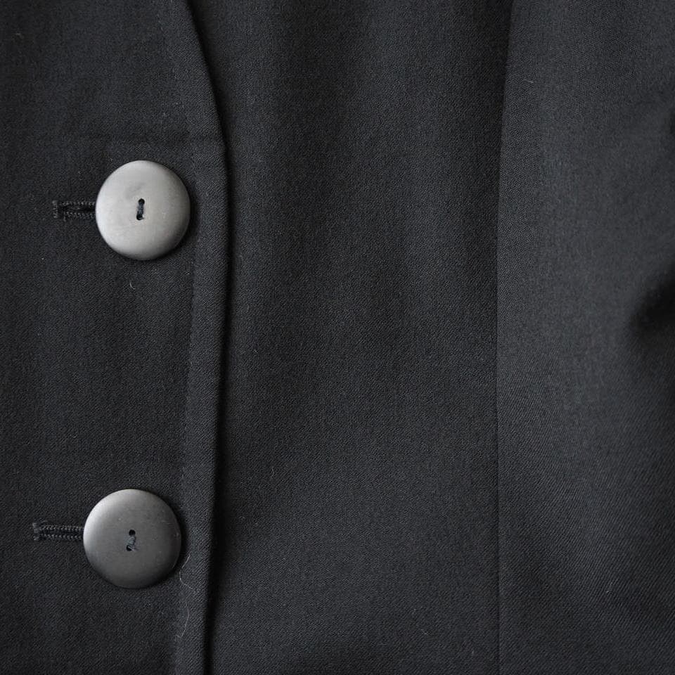 希少 YSL イヴサンローラン リブゴーシュ フランス製 ノーカラージャケット