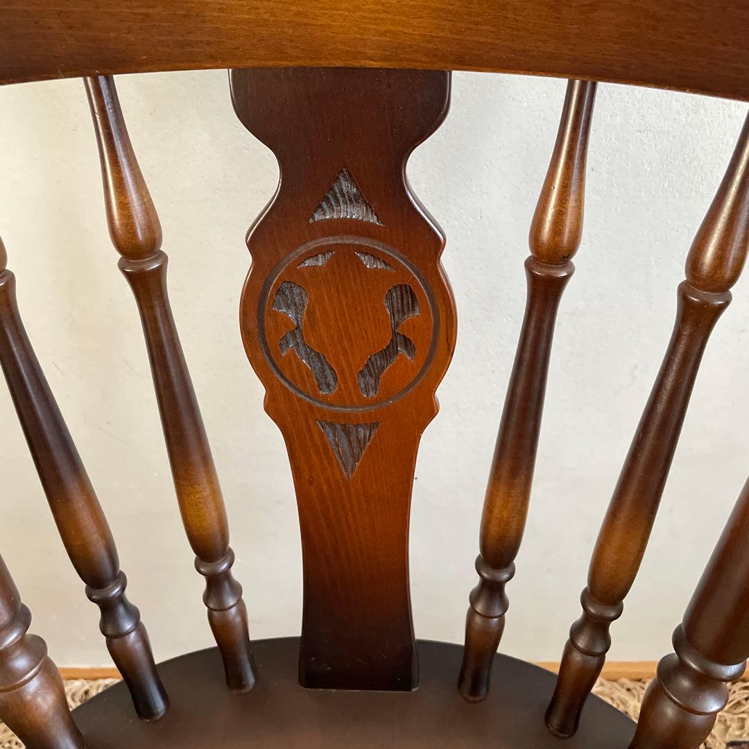 ③【美品】キツツキ 飛騨産業 ダイニングチェア　ウィンザーチェア　コムバック