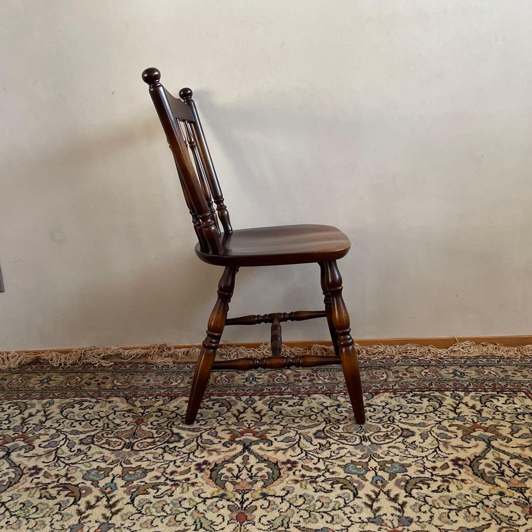 ③【美品】キツツキ 飛騨産業 ダイニングチェア　ウィンザーチェア　コムバック