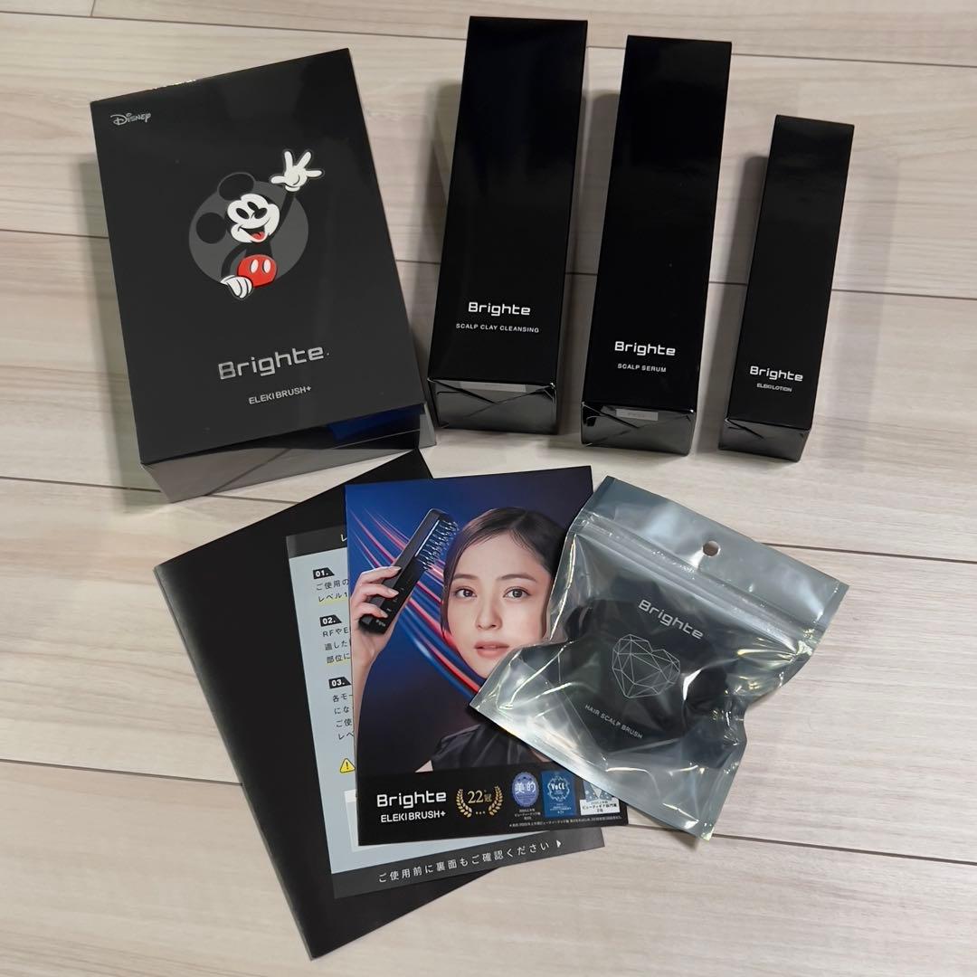 未使用　Brighte エレキブラシ+ 限定品ミッキー　特典4点付き　セット