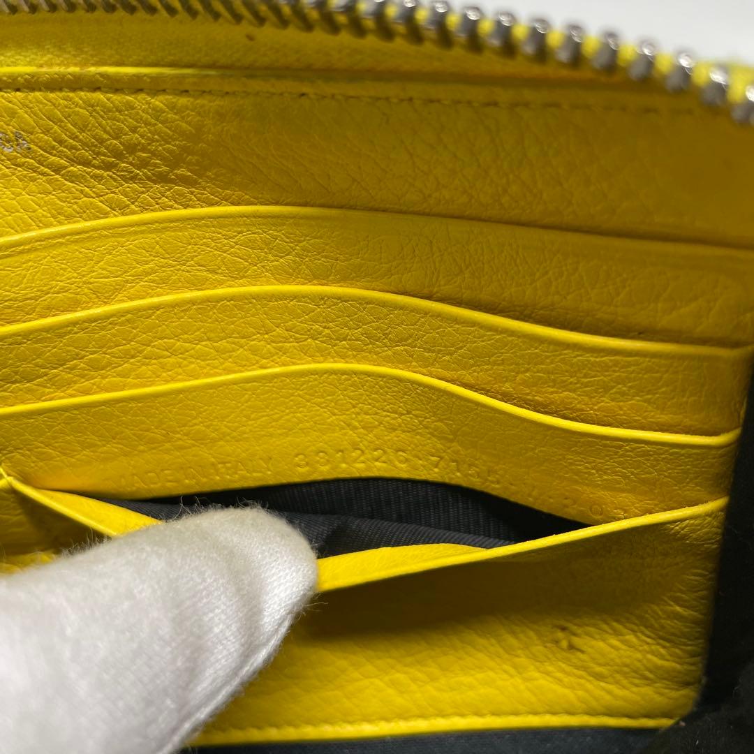 さ*ぼ様 BALENCIAGA イエロー 長財布