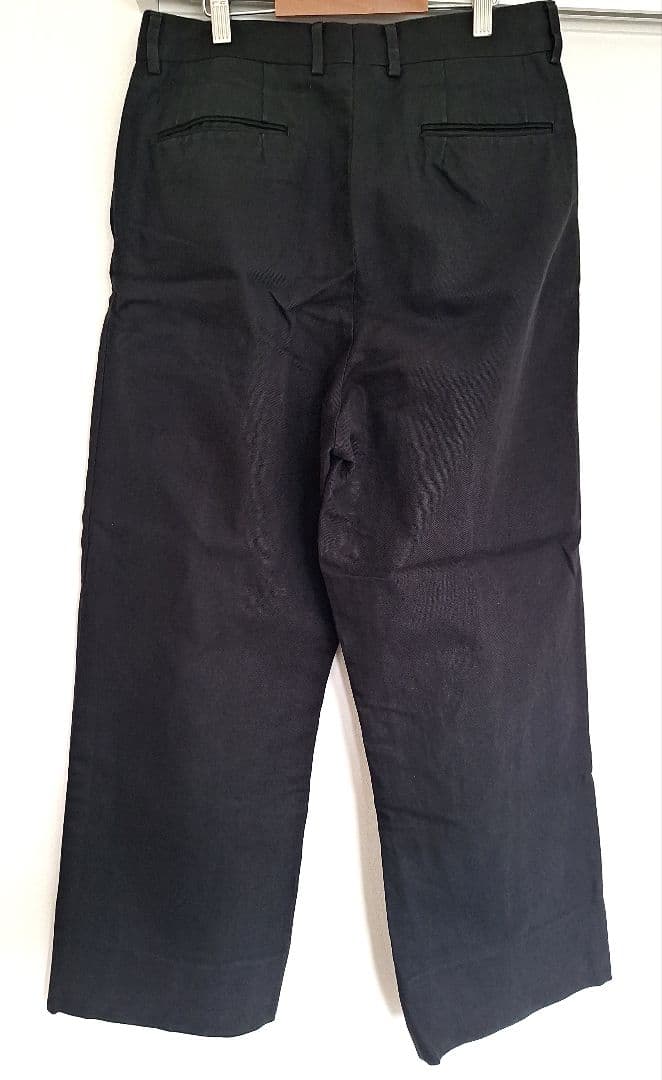 パンツ NEAT CottonLinen Oxford black 44