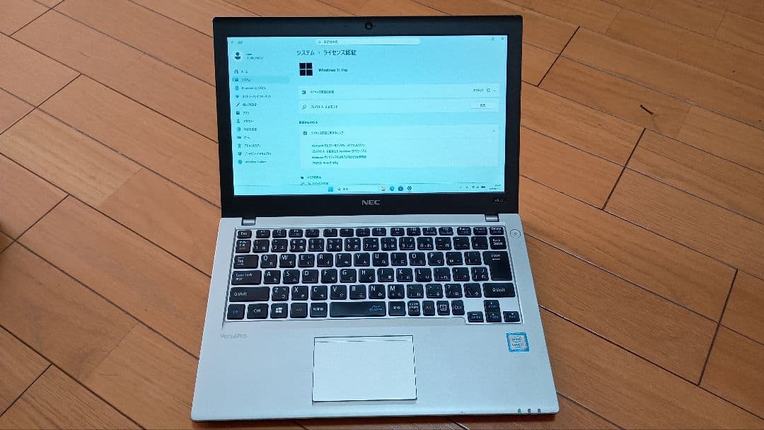 NEC VersaPro VK23LB-Y　軽量ノートWindows11　ssd