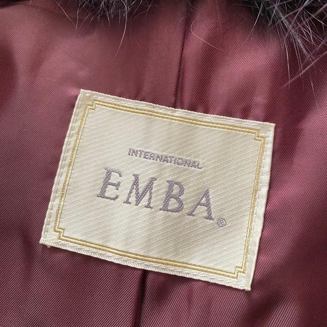 未使用級 エンバ 希少パープル染め ブルーフォックス 毛皮ベスト ジレ 羽織