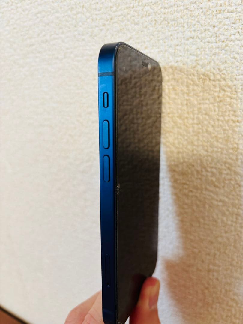 【美品】【貴重】iPhone 12mini紺色、紺色ケース、保護ガラス付き