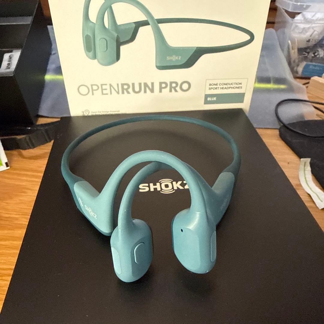 shokz 骨伝導型イヤホン OPENRUN PRO ブルー