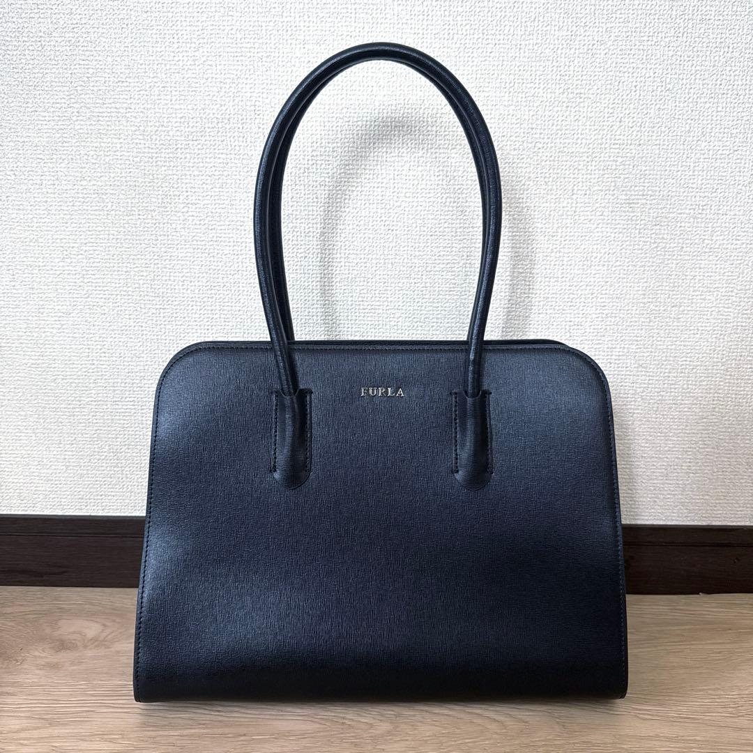 【極美品】FURLA トートバッグ レザー ビジネスバッグ