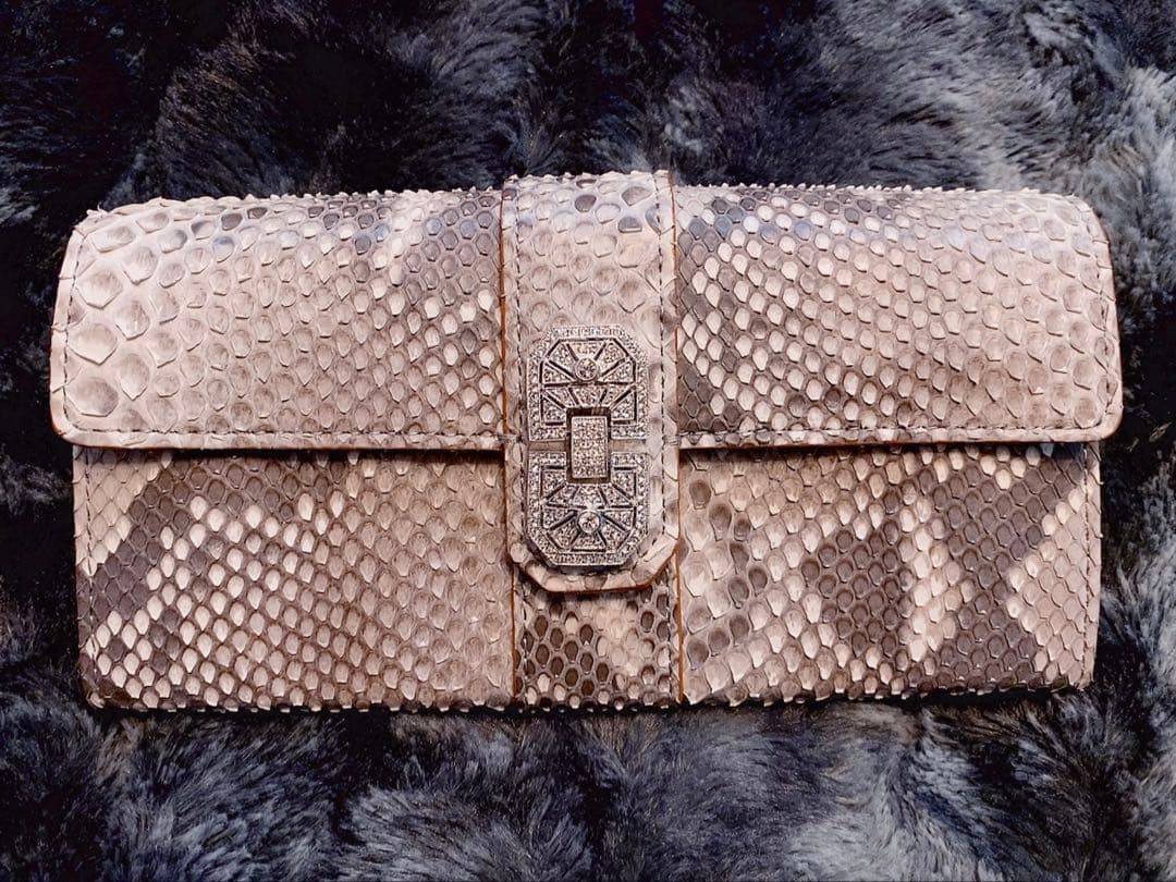 A.D.M.J. ヘビ革 長財布 新品未使用