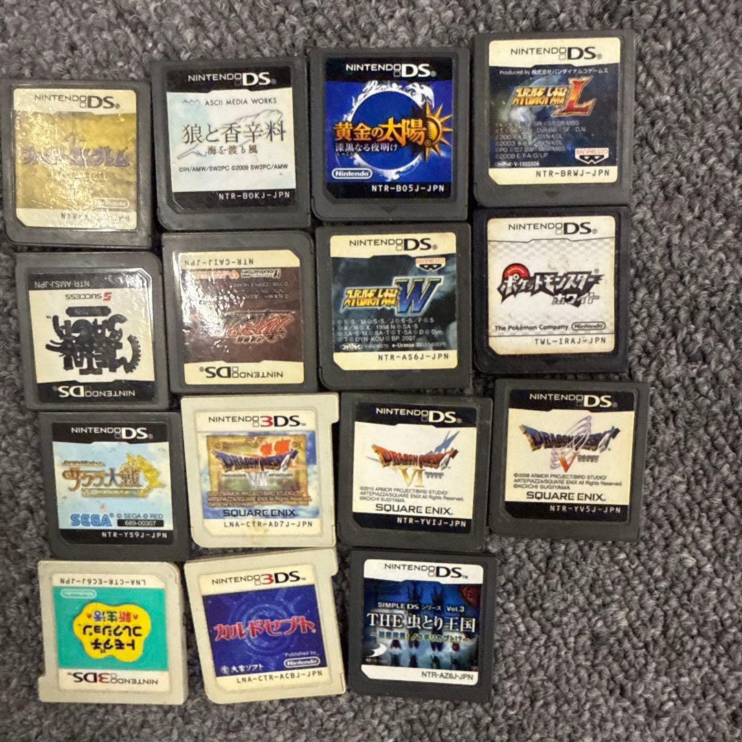 A*す様 動作未確認人気ニンテンドーDSソフト15枚