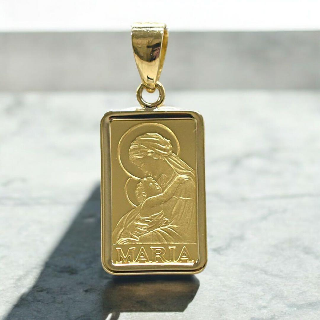 SUISSE 1g 純金 マリア ペンダントトップ