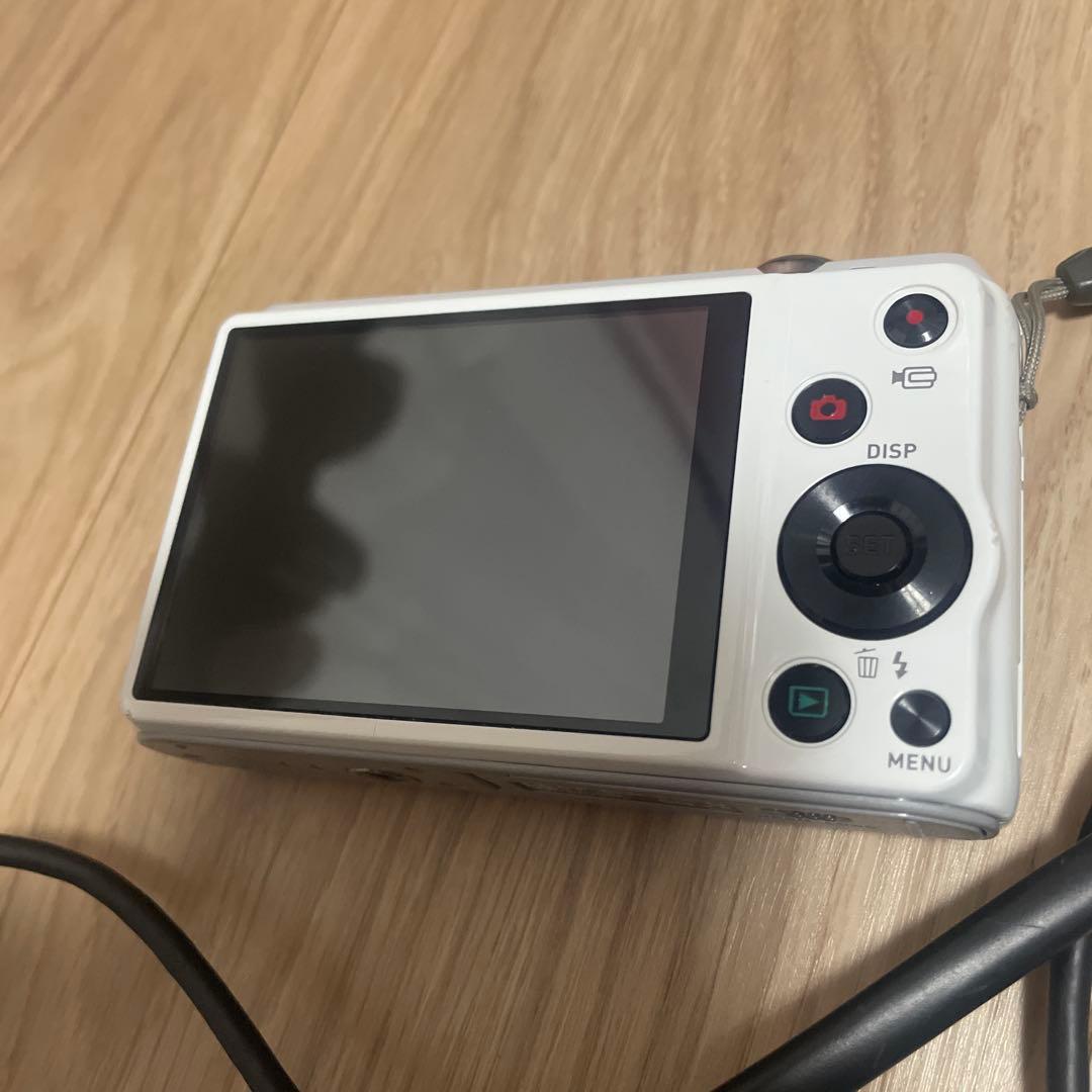 【動作確認済】CASIO EXILIM ホワイト コンパクトデジタルカメラ