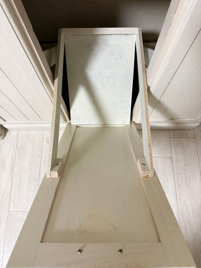 木製 ダストボックス付き 食器棚 カップボード ナチュラルカントリー