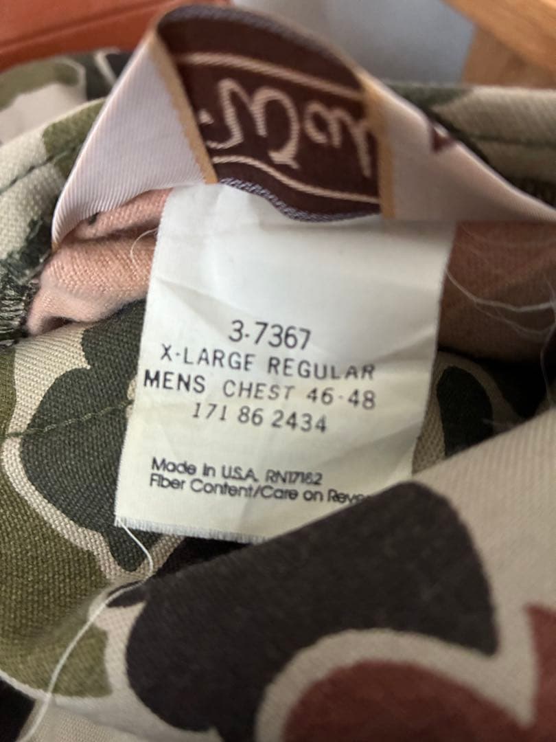 Walls ベスト　リバーシブルベスト　ダックハンターカモ　USA製　フルジップ