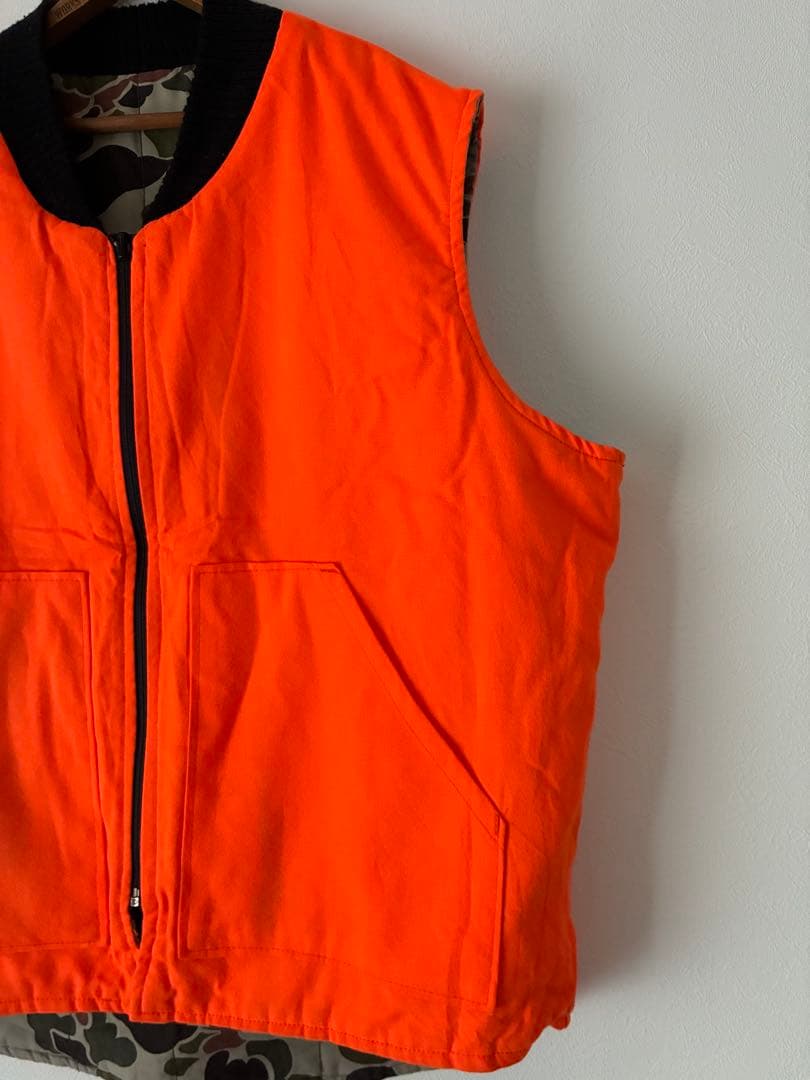 Walls ベスト　リバーシブルベスト　ダックハンターカモ　USA製　フルジップ