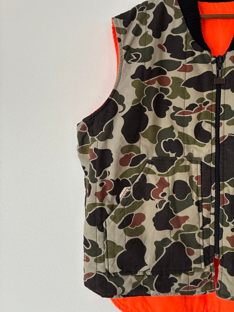 Walls ベスト　リバーシブルベスト　ダックハンターカモ　USA製　フルジップ