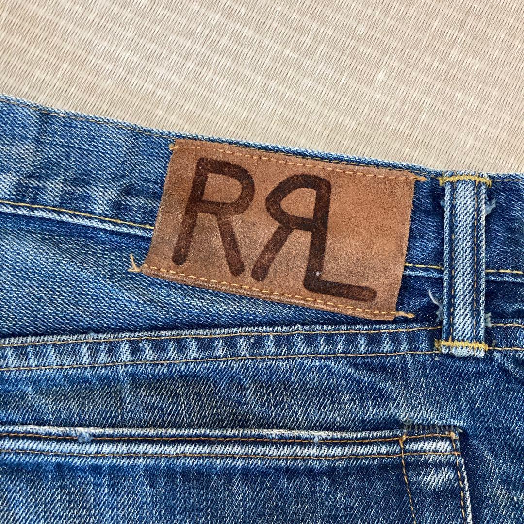 RRL ストレートデニム メンズ　ユーズド