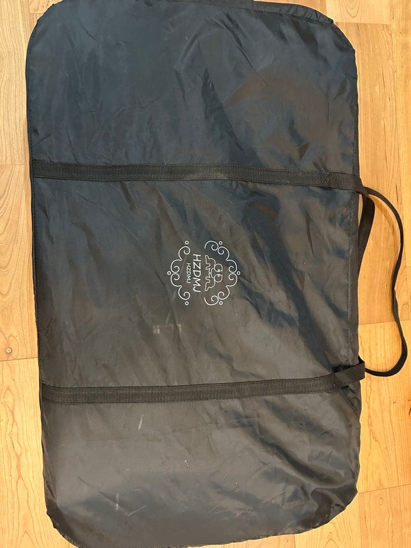 HZDMJ 折りたたみ ベビーベッド ベージュ 蚊帳付き 美品