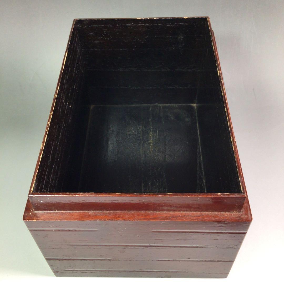 Ｒ４４１　茶箱　『溜塗』『利休形』『野点』『茶器揃』　茶道具